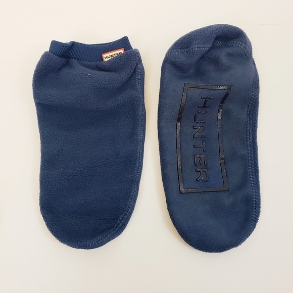 NIB Hunter Kids Fitted Ankle Boot Socks Blue Kids Size XL - Picture 3 of 6